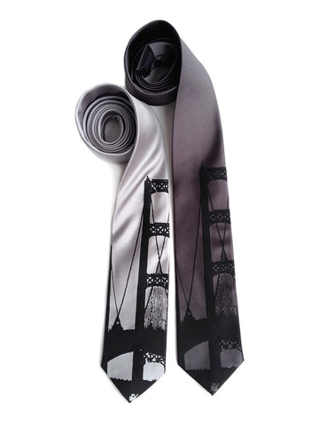 Mackinac Bridge Silk Necktie