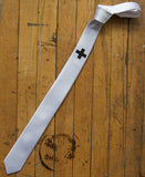 skinny white medic necktie, by cyberoptix