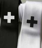black and white medic ties