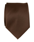 Milk Chocolate solid color necktie, brown tie, by Cyberoptix Tie Lab