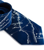 French Blue Milky Way men's necktie.