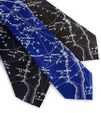 constellation print neckties