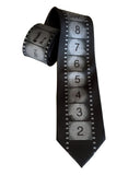 Movie Film Countdown necktie. Academy Film Leader silk tie