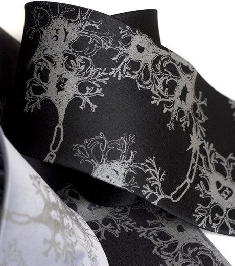 Neuron Necktie. Axon & Dendrite microfiber tie.