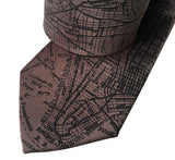 New York City Map Silk Necktie