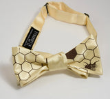Honeybee Bow Tie, butter yellow.