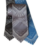 Old Tiger Stadium Vintage Blueprint Necktie, Vintage Detroit Landmark Tie, by Cyberoptix