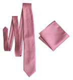Purple-Pink Solid Color Pocket Square. Orchid Satin Finish, No Print for weddings, by Cyberoptix
