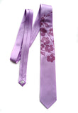Orchid Necktie: Radiant orchid on lavender.