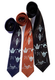 Japanese Crane print neckties, by Cyberoptix 