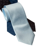 Partly Cloudy Necktie, Sky Blue Cloud Pattern Tie, by Cyberoptix