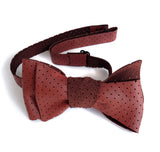 Red Leather Bow Tie, by Cyberoptix