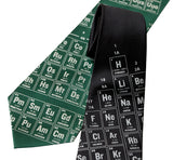Periodic Table Necktie. Science Print Tie