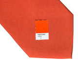 Red Orange solid color necktie, persimmon tie by Cyberoptix Tie Lab