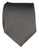 Pewter Shot solid color necktie, dark grey tie by Cyberoptix Tie Lab
