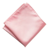 Pink Pocket Square. Solid Color Satin Finish, No Print, by Cyberoptix