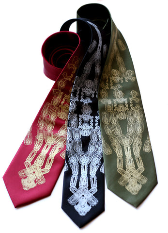 Bubonic Plague Paisley Necktie. "Plaguesley" tie