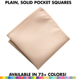 Solid Color Vegan Pocket Squares. 75+ Colors! Plain, No Print