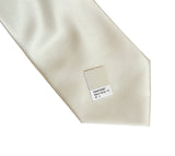 Cream solid color necktie, Platinum tie by Cyberoptix Tie Lab