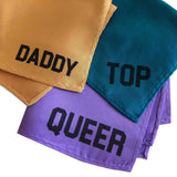 Naughty Hankies: Queer, Daddy and Top Printed Pocket Squares, by Cyberoptix