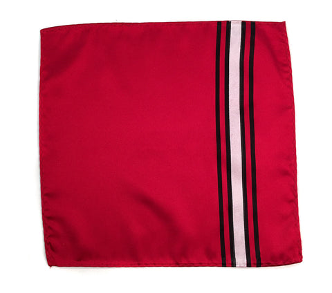 Racing Stripes: Scuderia Microfiber Pocket Square