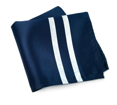 Racing Stripes: Side Oiler Microfiber Pocket Square