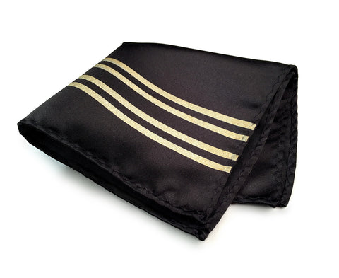 Racing Stripes: Special Formula Microfiber Pocket Square