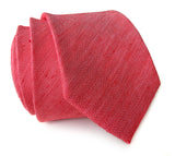 red linen + silk blend woven necktie.