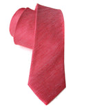 red linen + silk blend woven necktie.