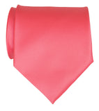 Rose Pink solid color necktie, by Cyberoptix Tie Lab