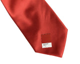 Medium Red solid color necktie, rust tie by Cyberoptix Tie Lab