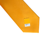 Medium Yellow solid color necktie, Saffron tie by Cyberoptix Tie Lab