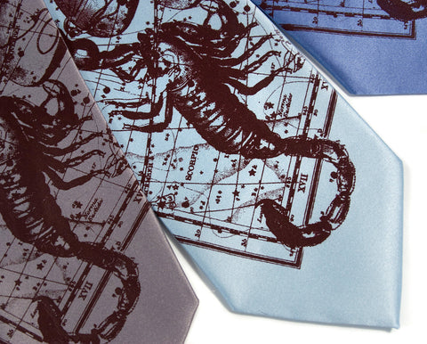Scorpio the Scorpion Silk Necktie