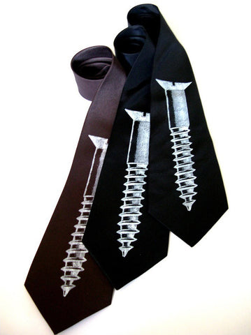 Screw Silk Necktie