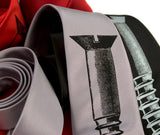 screw print neckties