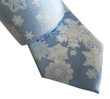 Snowflakes Necktie, Snow print men's tie