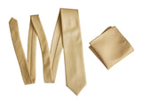 Tan Solid Color Pocket Square. Soft Gold Satin Finish for weddings, No Print, by Cyberoptix
