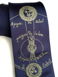 Eclipse Necktie. Antique brass on black.
