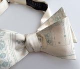 Space Shuttle bow tie, cream.