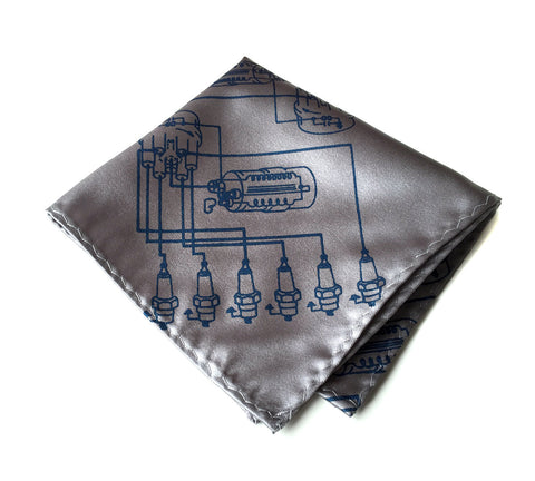 Spark Plug Pocket Square