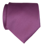 Spiced Wine solid color necktie, medium purple tie by Cyberoptix Tie Lab
