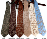 Antler print wedding neckties