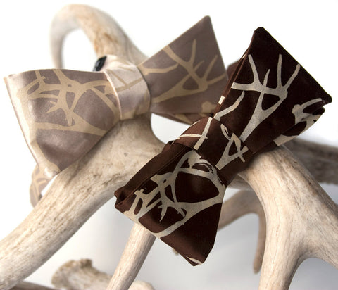 Antler Bow Tie. Stag Party Bowtie
