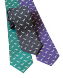 Tiny Dinosaur Pattern Necktie, Tyrannosaurus Rex Tie, by Cyberoptix
