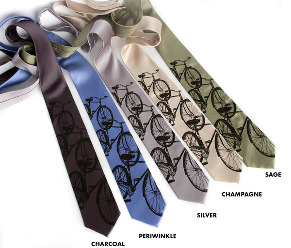 Bicycle Necktie. Triple Cruiser Bike Tie, by Cyberoptix