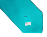 Blue solid color necktie, turquoise tie by Cyberoptix Tie Lab