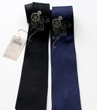 Victorian Gears Necktie, microfiber tie.