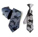 Father and son gamer neckties