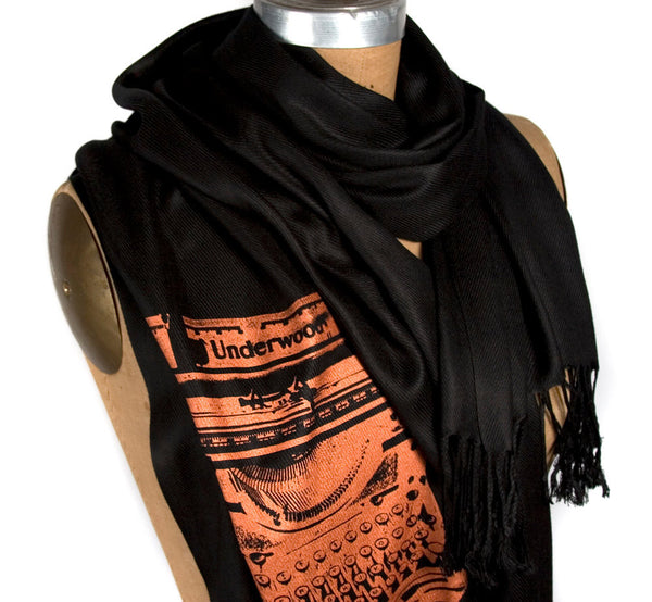 驚きの値段での商品をすべて Scarf. Typewriter Underwood TieLab Cyberoptix – pashmina. 小物