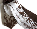 woodgrain print ties